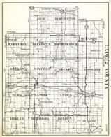 Lapeer County, Rich, Burlington, Marathon, Deerfield, North Branch, Burnside, Oregon, Mayfield, Arcadia, Michigan State Atlas 1930c